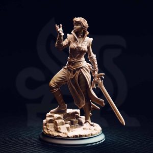 Karisia of Timberly – Half-Elf Hexblade minifigura