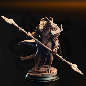 Apokris the Resolute – Silver Dragonkin Paladin minifigura