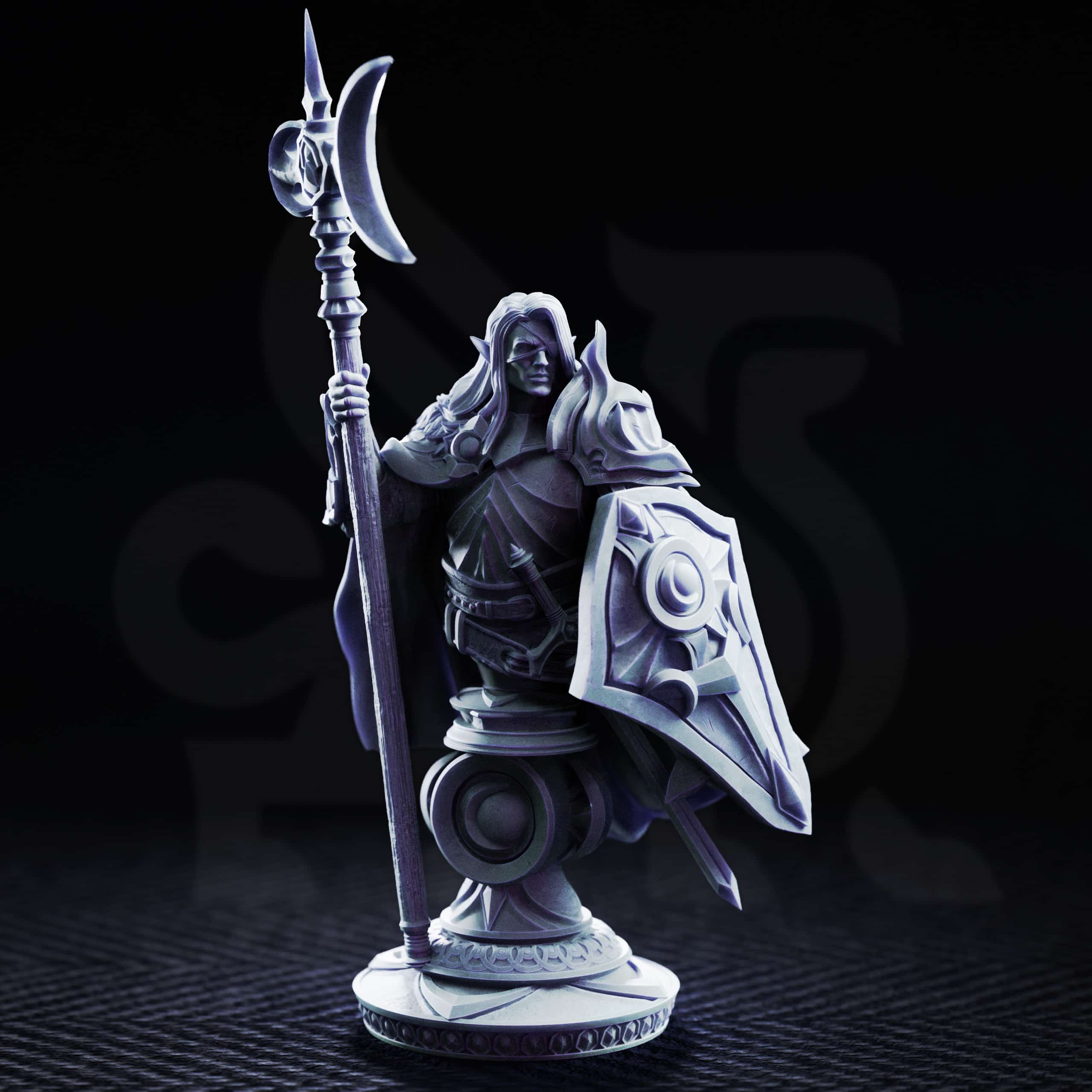 Ardent Silathin – Knight of the Waxing Moon (Bust) minifigura