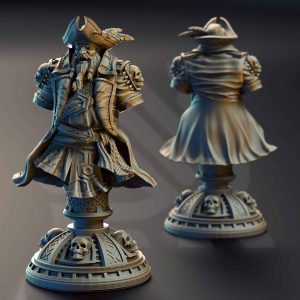 Baradin Blackbeard – Captain of the Gilded Seahorse (BUST) minifigura