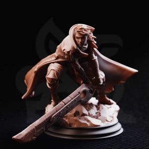 Firenzia Fireblood – Fire Elementalist Warrior minifigura