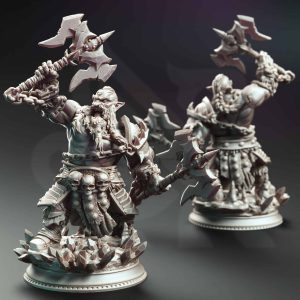 Korthart the Hateful Heart – Dark Dwarf Berserker minifigura