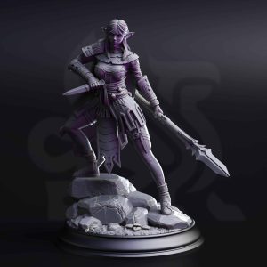 Vixa Indwynath – Drow Pathfinder of the Deep minifigura